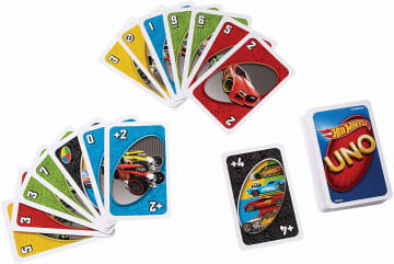 UNO Matching Card Game, Hot Wheels theme, For 7 Year Olds & Up