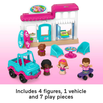 Fisher-Price Little People Barbie Boardwalk Playset With Figures & Accessories For Toddlers - Imagen 5 de 6