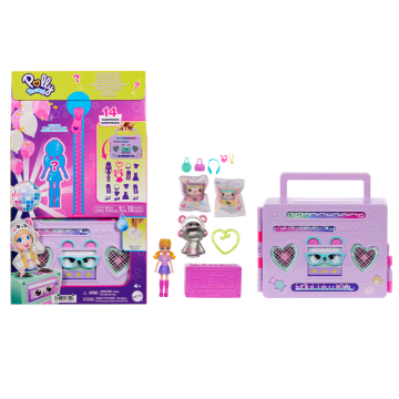 Polly Pocket Disco Dance Fashion Reveal Doll & Playset With Unboxing Surprises & Water Play - Image 1 of 5