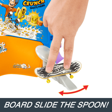 Hot Wheels Skate Tony Hawk Cereal Skate Bowl Fingerboard Set With 1 Exclusive Board & Pair Of Skate Shoes