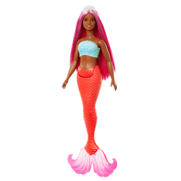 Barbie-Poupées Sirènes Avec Cheveux et Nageoire Colorés et Serre-Tête - Imagem 5 de 5