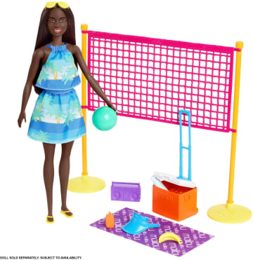 Barbie Loves the Ocean Beach Volleyball-themed Playset, Made From Recycled Plastics