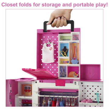 Rainbow High Deluxe Fashion Closet for 400+ Looks! Portable Clear