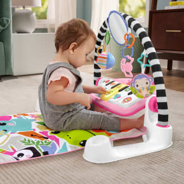 Fisher-Price  Tapis Piano Lumières et Apprentissage, Pour Bébé, Rose - Image 4 of 6