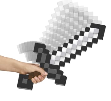 Minecraft Iron Sword, Life-Size Role-Play Toy & Costume Accessory inspired By The Video Game - Imagem 3 de 6