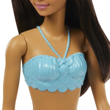 Barbie Fantasía Muñeca Sirena Aleta Azul con Lila - Imagem 4 de 5