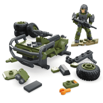 MEGA Halo Fleetcom Mongoose Vehicle Building Kit With Micro Action Figure (79 Pieces) - Image 2 of 6