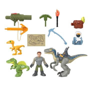 Imaginext Jurassic World Figura de Acción Paquete Rastreador de Dinosaurios - Imagen 5 de 6