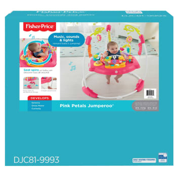 Fisher-Price Pink Petals Jumperoo With Music, Lights & Sounds