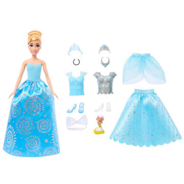 Disney Princesa Muñeca Cenicienta Modas Sorpresa Falda con Glitter - Image 3 of 6