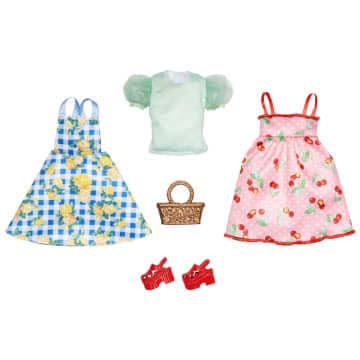 Barbie® Clothes, Picnic-themed Fashion and Accessory 2-Pack For Barbie® Dolls