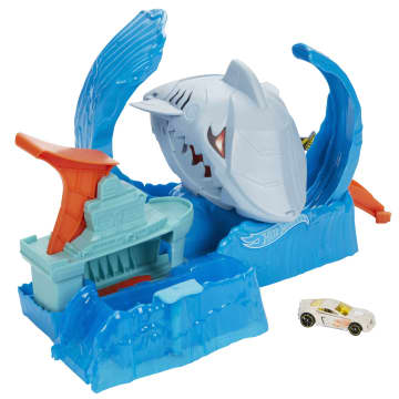 Hot Wheels City Color Changing Robot Shark Playset, Kids Ages 3 And Older