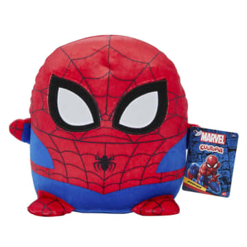 Marvel Cuutopia Plush Spider-Man, 10-In Soft Rounded Pillow Doll, Collectible Superhero Stuffed Animal - Imagem 6 de 6