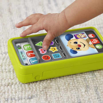 Fisher-Price Aprender e Brincar Brinquedo para Bebês Telefone Deluxe De Aprendizagem Verde - Image 4 of 7