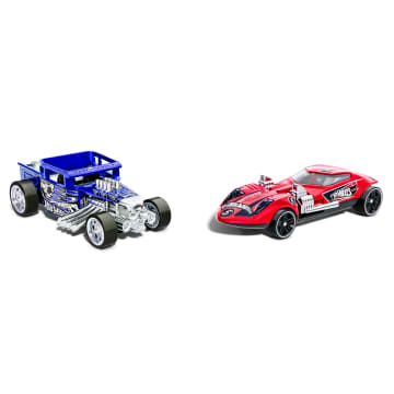 Hot Wheels Pull-Back Speeders 2 Toy Cars in 1:43 Scale, Pull Cars Backward & Release To Race - Image 6 of 6