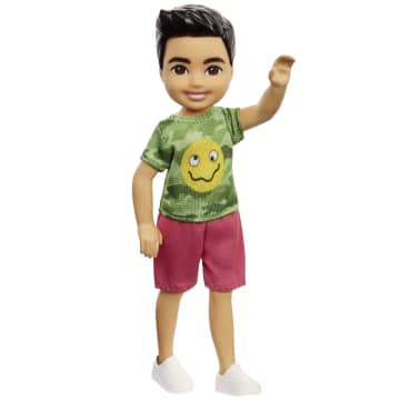 Barbie Chelsea Boy Doll (6-Inch Brunette) Wearing Camo T-Shirt