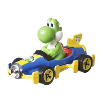 Hot Wheels Mario Kart Veículo de Brinquedo Yoshi Match - Imagen 2 de 4