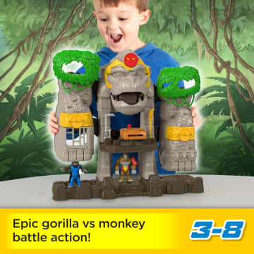 Imaginext Gorilla Fortress Playset With Toy Figures And Accessories, Preschool Toys - Imagen 2 de 6