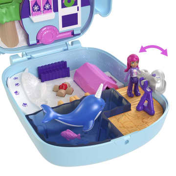 Polly Pocket Dolls And Playset, Pajama Party Snowy Sleepover Owl Compact - Imagen 2 de 6