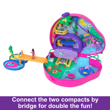 Polly Pocket Dolls And Playset, Travel Toys, Sloth Family 2-in-1 Purse Compact - Image 4 of 6