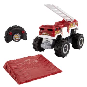 Hot Wheels RC Monster Trucks HW 5-Alarm 1:24 Scale, Remote-Control Toy