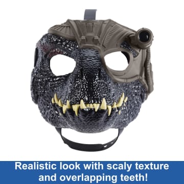 Jurassic World indoraptor Dinosaur Mask With Tracking Light And Sound For Role Play - Imagem 4 de 6