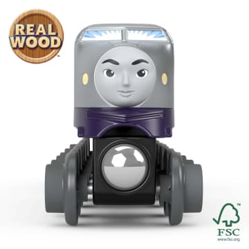 Fisher-Price Thomas & Friends Wooden Railway Kenji Engine And Car