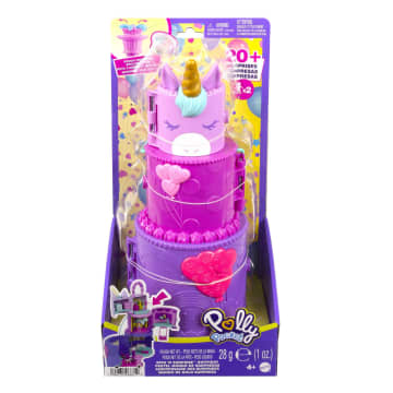 Polly Pocket Spin 'n Surprise Birthday, Unicorn theme, 25 Accessories