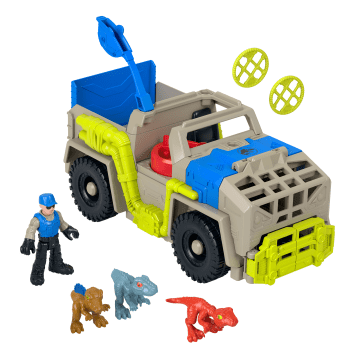 Imaginext Jurassic World Track & Transport Dino Truck Vehicle & Figure Set, 8 Pieces - Image 1 of 3