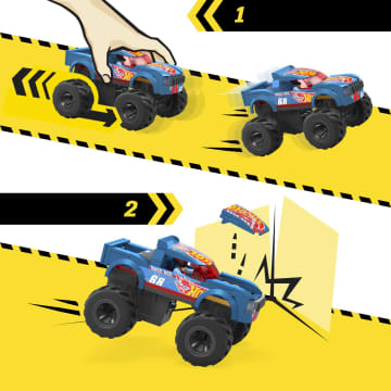 MEGA-Monster Truck Race Ace Chocs et Fracas Hot Wheels-Coffret