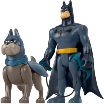 Fisher-Price DC League Of Super-Pets Batman & Ace the Hound Poseable Figure Set, 3 Pieces
