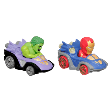 Hot Wheels RacerVerse Veículo de Brinquedo Iron Man e Hulk - Imagen 1 de 6