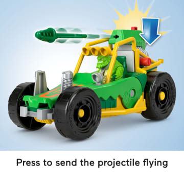 Imaginext DC Super Friends Killer Croc Figure & Toy Car Buggy, 3 Pieces, Preschool Toys - Imagem 4 de 6