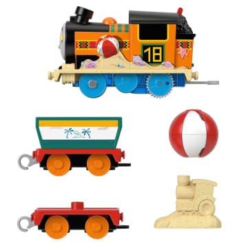 Thomas And Friends Beachy Nia Toy Train, Motorized Engine With Cargo, Preschool Toys - Image 4 of 6