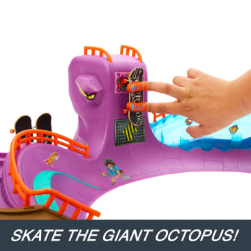 Hot Wheels Skate Octopark Playset, With Exclusive Fingerboard And Skate Shoes - Imagem 3 de 6