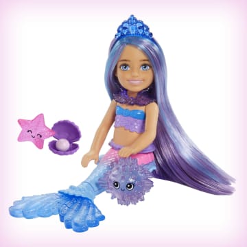 Barbie Mermaid Power Chelsea Mermaid Doll With 2 Pets & Accessories