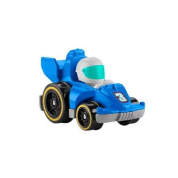 Little People Hot Wheels Juguete para Bebés Vehículo Wheelies Azul de Carreras
