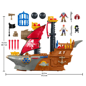 Imaginext Shark Bite Pirate Ship - Imagem 5 de 6