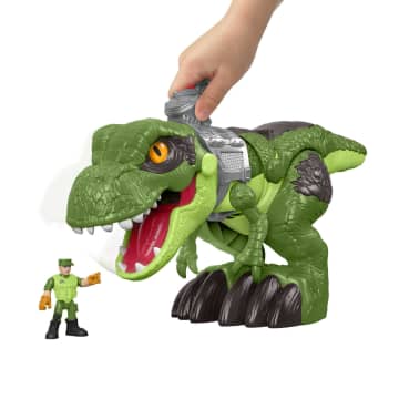 Imaginext Jurassic World Camp Cretaceous T-Rex Dinosaur Pursuit Playset