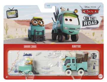 Cars de Disney y Pixar Vehículo de Juguete Paquete de 2 con Noriyuki & Goggle Pitty