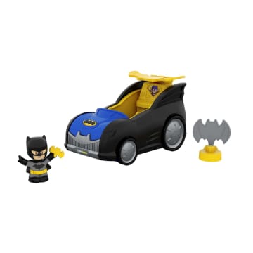 Fisher-Price Little People DC Super Friends 2-in-1 Batmobile Batman Playset For Toddlers