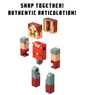 Minecraft Vanilla Figura de Acción Arma tu Figura Large Hal de Fusión