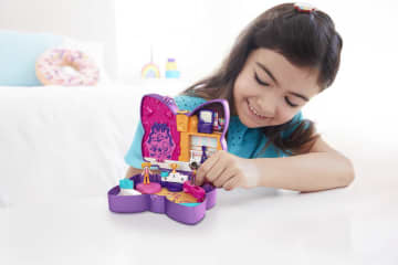 Polly Pocket Dolls And Accessories Set, Sparkle Stage Bow Compact