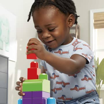 Mega Bloks Jogo de Construção Bolsa de Construção de 60 peças azul