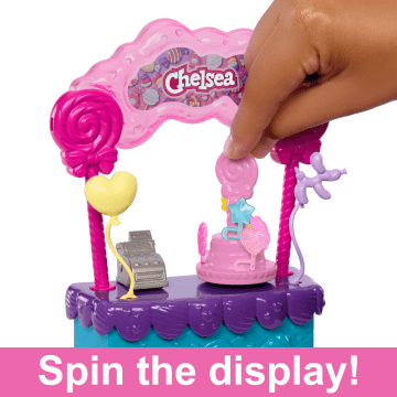 Barbie Chelsea Doll & Lollipop Stand, 10-Piece Toy Playset With Accessories - Image 3 of 6