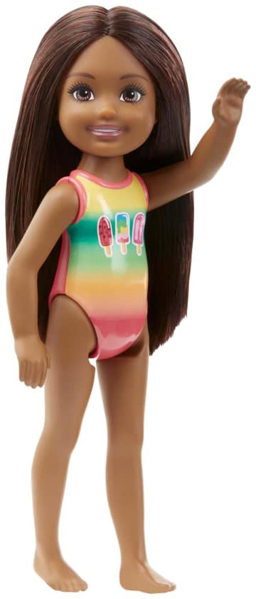 Barbie Club Chelsea 6-Inch Beach Doll, Brunette Hair