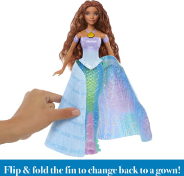 Disney the Little Mermaid Transforming Ariel Fashion Doll, Switch From Human To Mermaid