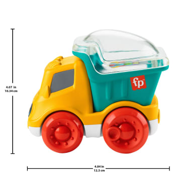 Fisher-Price Poppity Pop Dump Truck Push-Along Toy Ball Popper Vehicle For Infants - Image 6 of 6