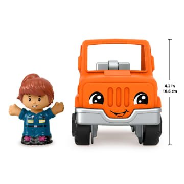 Fisher-Price Little People Help And Go Tow Truck & Figure Set For Toddlers, 2 Pieces