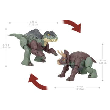 Jurassic World Transforming Dinosaur Toys, Massive Stretch Fierce Changers - Imagen 5 de 6